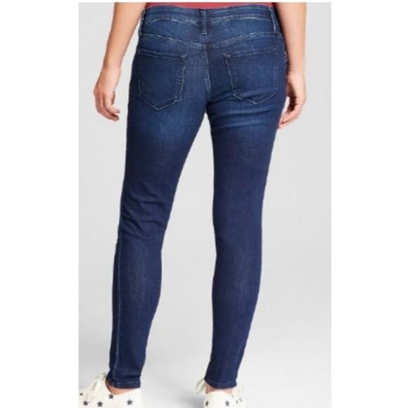 Isabel Maternity by Ingrid Womens Under Belly Skinny Maternity Jeans Blue Sz 14 - Picture 6 of 13